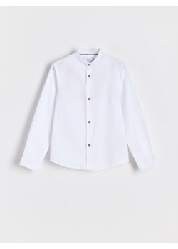 Reserved - Elegancka koszula ze stójką - biały ze sklepu Reserved w kategorii Koszule chłopięce - zdjęcie 173870253