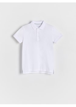 Reserved - Koszulka polo z haftem - biały ze sklepu Reserved w kategorii T-shirty chłopięce - zdjęcie 173870363