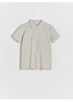 Reserved - Koszulka polo z nadrukiem - jasnoszary ze sklepu Reserved w kategorii T-shirty chłopięce - zdjęcie 173870371