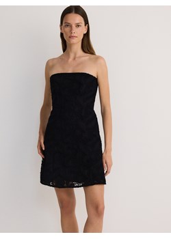 Reserved - Ażurowa sukienka mini - czarny ze sklepu Reserved w kategorii Sukienki - zdjęcie 173871012