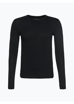 Nils Sundström Męska koszulka z długim rękawem Mężczyźni Bawełna czarny jednolity ze sklepu vangraaf w kategorii T-shirty męskie - zdjęcie 173871462