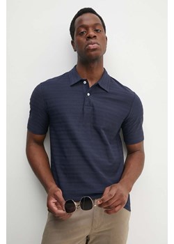 Gant polo bawełniane kolor granatowy gładki 2022148 ze sklepu ANSWEAR.com w kategorii T-shirty męskie - zdjęcie 173872233