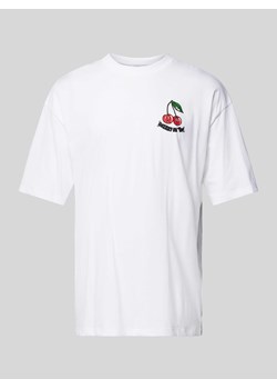 T-shirt o kroju oversized z nadrukowanym napisem ze sklepu Peek&Cloppenburg  w kategorii Bluzki damskie - zdjęcie 173872354