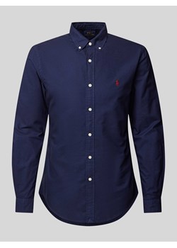 Koszula casualowa o kroju slim fit z kołnierzykiem typu button down model ‘OXFORD’ ze sklepu Peek&Cloppenburg  w kategorii Koszule męskie - zdjęcie 173872480