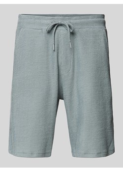 Szorty z prostą nogawką i fakturowanym wzorem ze sklepu Peek&Cloppenburg  w kategorii Spodenki męskie - zdjęcie 173872502