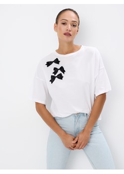 Mohito - Bawełniana bluzka - biały ze sklepu Mohito w kategorii Bluzki damskie - zdjęcie 173873231