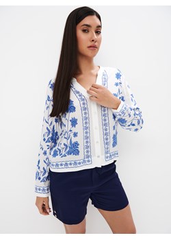 Mohito - Bluzka z wiskozy - biały ze sklepu Mohito w kategorii Bluzki damskie - zdjęcie 173873254
