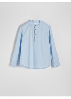 Reserved - Koszula regular ze stójką - jasnoniebieski ze sklepu Reserved w kategorii Koszule męskie - zdjęcie 173873463