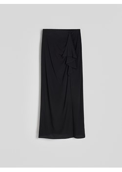 Reserved - Spódnica maxi z falbaną - czarny ze sklepu Reserved w kategorii Spódnice - zdjęcie 173873472