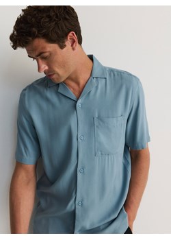 Reserved - Koszula regular fit z wiskozy - jasnoniebieski ze sklepu Reserved w kategorii Koszule męskie - zdjęcie 173873532