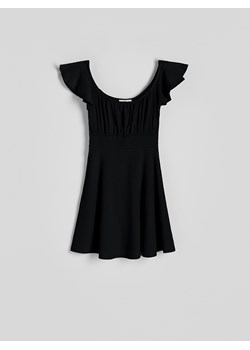 Reserved - Sukienka z falbanami - czarny ze sklepu Reserved w kategorii Sukienki - zdjęcie 173873680
