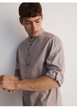 Reserved - Koszula regular ze stójką - beżowy ze sklepu Reserved w kategorii Koszule męskie - zdjęcie 173875153
