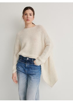 Reserved - Sweter oversize - kremowy ze sklepu Reserved w kategorii Swetry damskie - zdjęcie 173875323