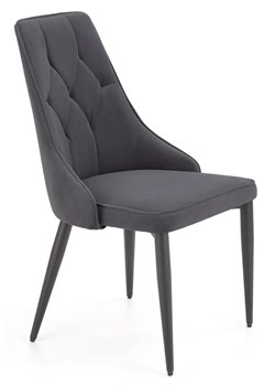 Komplet popielatych krzeseł tapicerowanych do jadalni 4 szt. - Roni 4S ze sklepu Edinos.pl w kategorii Krzesła - zdjęcie 173875821