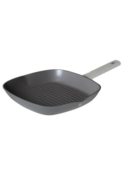 Szara patelnia grillowa z powłoką tytanową M7-L56 ze sklepu Edinos.pl w kategorii Naczynia - zdjęcie 173876043