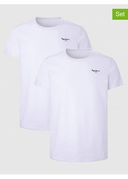 Pepe Jeans FOOTWEAR Koszulki (2 szt.) w kolorze białym ze sklepu Limango Polska w kategorii T-shirty męskie - zdjęcie 173876344