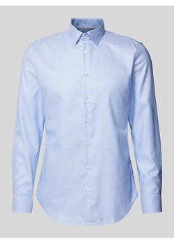 Koszula biznesowa o kroju slim fit z kołnierzykiem typu kent ze sklepu Peek&Cloppenburg  w kategorii Koszule męskie - zdjęcie 173878084