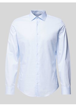 Koszula biznesowa o kroju slim fit z listwą guzikową ze sklepu Peek&Cloppenburg  w kategorii Koszule męskie - zdjęcie 173878291