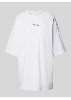 T-shirt o kroju oversized z wyhaftowanym logo ze sklepu Peek&Cloppenburg  w kategorii Bluzki damskie - zdjęcie 173878513