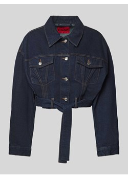 Kurtka jeansowa z wiązanym paskiem model ‘Gedari’ ze sklepu Peek&Cloppenburg  w kategorii Kurtki damskie - zdjęcie 173878583