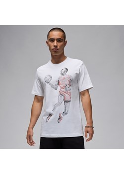 T-shirt męski Jordan - Biel ze sklepu Nike poland w kategorii T-shirty męskie - zdjęcie 173878790