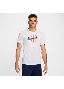 Męski T-shirt do koszykówki Dri-FIT Nike - Biel ze sklepu Nike poland w kategorii T-shirty męskie - zdjęcie 173878842