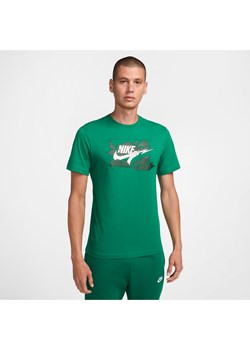 T-shirt męski Nike Club - Zieleń ze sklepu Nike poland w kategorii T-shirty męskie - zdjęcie 173878851