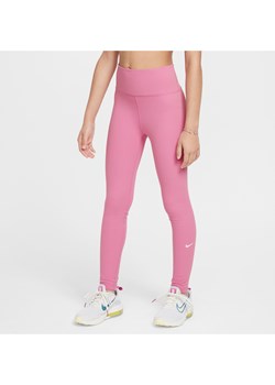 Legginsy z wysokim stanem dla dużych dzieci (dziewcząt) Dri-FIT Nike One - Różowy ze sklepu Nike poland w kategorii Spodnie dziewczęce - zdjęcie 173878974