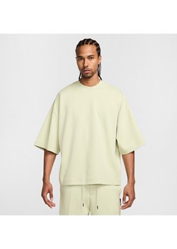 Męska dzianinowa koszulka z krótkim rękawem Nike Tech - Zieleń ze sklepu Nike poland w kategorii T-shirty męskie - zdjęcie 173879000