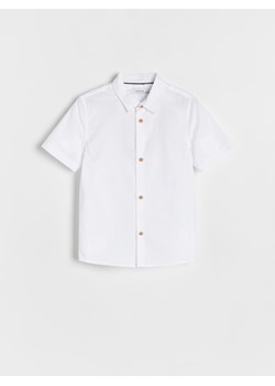 Reserved - Bawełniana koszula - biały ze sklepu Reserved w kategorii Koszule chłopięce - zdjęcie 173883271