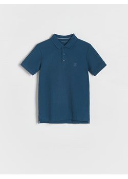 Reserved - Koszulka polo z haftem - granatowy ze sklepu Reserved w kategorii T-shirty chłopięce - zdjęcie 173883342