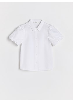 Reserved - Koszula z bufkami - biały ze sklepu Reserved w kategorii Koszule chłopięce - zdjęcie 173884992