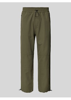 Spodnie o kroju regular fit z kieszeniami zapinanymi na zamek błyskawiczny model ‘Gendo’ ze sklepu Peek&Cloppenburg  w kategorii Spodnie męskie - zdjęcie 173887434