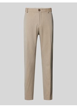 Spodnie do garnituru o kroju slim fit z kieszeniami z tyłu model ‘PETER’ ze sklepu Peek&Cloppenburg  w kategorii Spodnie męskie - zdjęcie 173887542