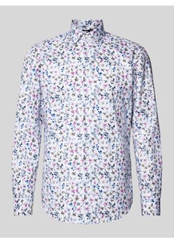 Koszula biznesowa o kroju regular fit z kołnierzykiem typu kent ze sklepu Peek&Cloppenburg  w kategorii Koszule męskie - zdjęcie 173887544