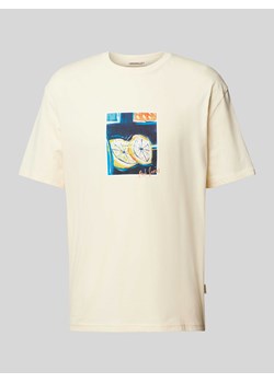 T-shirt z nadrukiem z logo model ‘ORNOTO’ ze sklepu Peek&Cloppenburg  w kategorii T-shirty męskie - zdjęcie 173887704