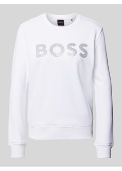 Bluza z obszyciem kamieniami stras z logo model ‘Ebossa’ ze sklepu Peek&Cloppenburg  w kategorii Bluzy damskie - zdjęcie 173887740