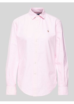 Bluzka koszulowa z wyhaftowanym logo ze sklepu Peek&Cloppenburg  w kategorii Koszule damskie - zdjęcie 173887744