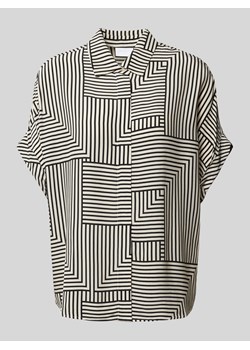 Bluzka koszulowa z krytą listwą guzikową ze sklepu Peek&Cloppenburg  w kategorii Koszule damskie - zdjęcie 173887751
