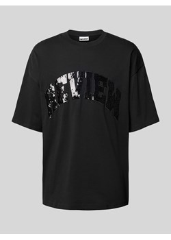T-shirt z cekinowym obszyciem ze sklepu Peek&Cloppenburg  w kategorii T-shirty męskie - zdjęcie 173887782