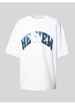 T-shirt z cekinowym obszyciem ze sklepu Peek&Cloppenburg  w kategorii T-shirty męskie - zdjęcie 173887800