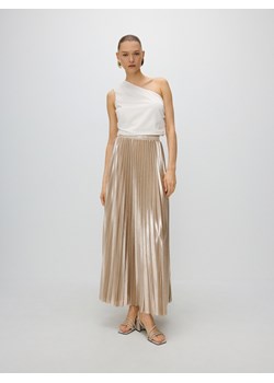 Reserved - Złota spódnica maxi z plisowaniem - złoty ze sklepu Reserved w kategorii Spódnice - zdjęcie 173888740