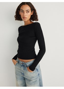 Reserved - Sweter z wiskozą - czarny ze sklepu Reserved w kategorii Swetry damskie - zdjęcie 173888984