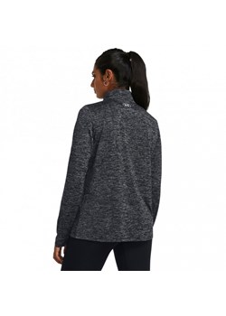 Damski longsleeve treningowy Under Armour Tech 1/2 Zip- Twist - szary ze sklepu Sportstylestory.com w kategorii Bluzki damskie - zdjęcie 173889323