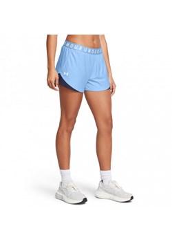 Damskie spodenki treningowe Under Armour Play Up Shorts 3.0 - niebieskie ze sklepu Sportstylestory.com w kategorii Szorty - zdjęcie 173889424