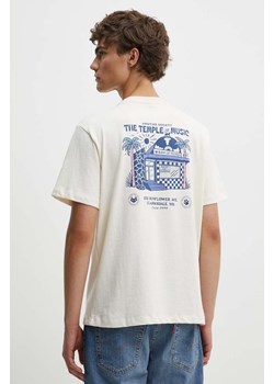 Kaotiko t-shirt bawełniany kolor beżowy z nadrukiem AP059-01S-G002 ze sklepu ANSWEAR.com w kategorii T-shirty męskie - zdjęcie 173890262