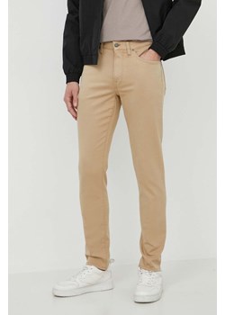 Polo Ralph Lauren spodnie męskie kolor beżowy proste ze sklepu PRM w kategorii Spodnie męskie - zdjęcie 173890461
