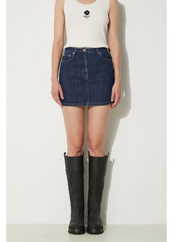 Kenzo spódnica jeansowa Mini Skirt Stripped Jacquard kolor niebieski mini ołówkowa FE62DJ2806F2.DD ze sklepu PRM w kategorii Spódnice - zdjęcie 173890681