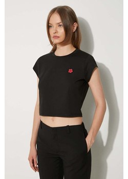 Kenzo t-shirt bawełniany Gots Boke Crest Micro T-Shirt damski kolor czarny FE62TS1424SO.99J ze sklepu PRM w kategorii Bluzki damskie - zdjęcie 173890711