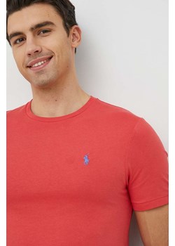 Polo Ralph Lauren t-shirt bawełniany kolor czerwony ze sklepu PRM w kategorii T-shirty męskie - zdjęcie 173890821